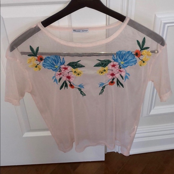 Zara Tops - 💕never worn adorable pink zara top💕